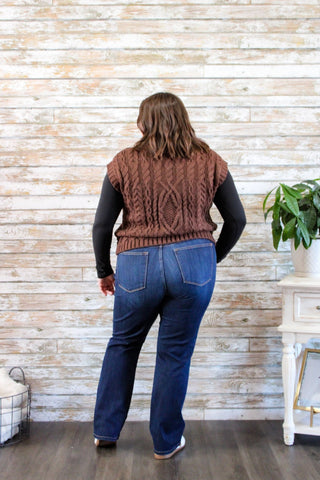Cozy Haven Cable Knit Vest - Trudy's Trendy Boutique