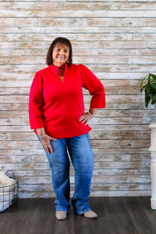 Graceful Edge Top - Trudy's Trendy Boutique