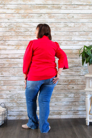 Graceful Edge Top - Trudy's Trendy Boutique