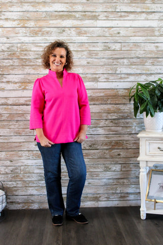 Graceful Edge Top - Trudy's Trendy Boutique