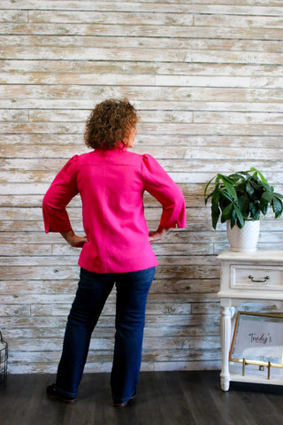 Graceful Edge Top - Trudy's Trendy Boutique