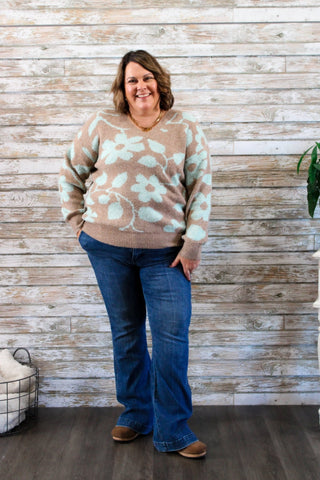 Petal Whisper Sweater - Trudy's Trendy Boutique