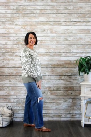 Garden Muse Sweater - Trudy's Trendy Boutique