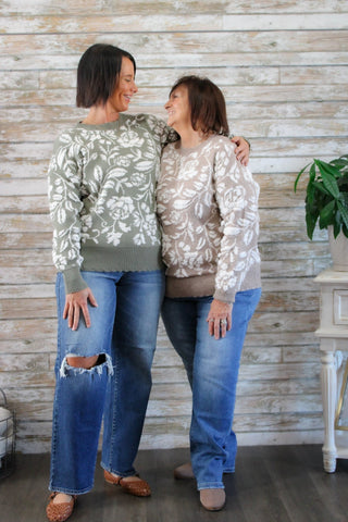 Garden Muse Sweater - Trudy's Trendy Boutique