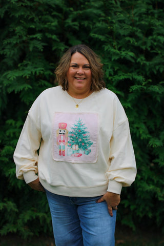 Merry Stitch Christmas Sweatshirt - Trudy's Trendy Boutique