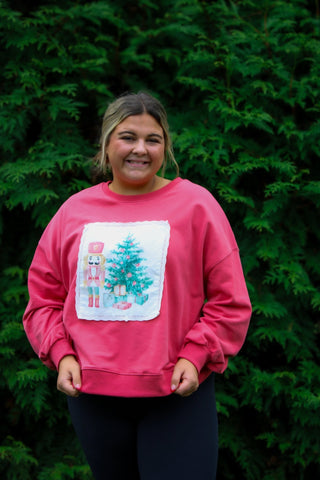 Merry Stitch Christmas Sweatshirt - Trudy's Trendy Boutique