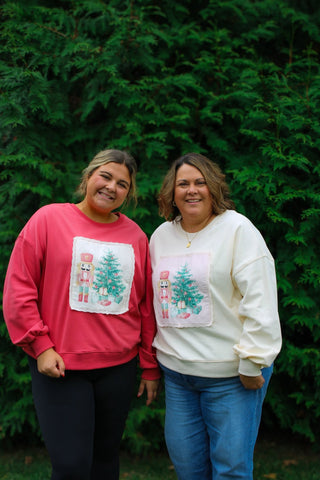 Merry Stitch Christmas Sweatshirt - Trudy's Trendy Boutique