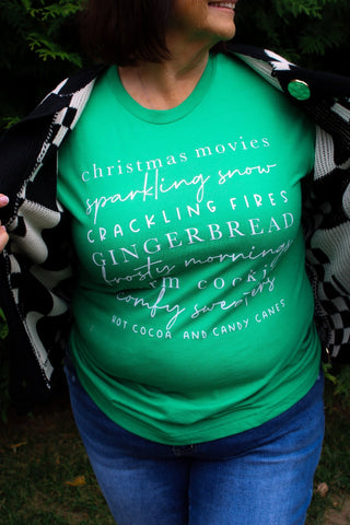 Christmas Movies Green Tee - Trudy's Trendy Boutique