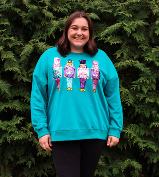 Glitter Nutcracker Sweatshirt - Trudy's Trendy Boutique