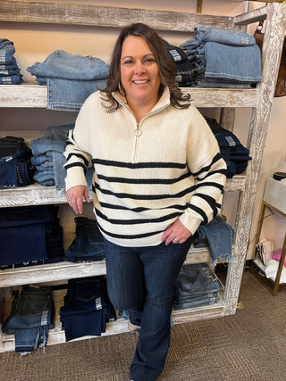 Chilly Adventure Half Zip Sweater - Trudy's Trendy Boutique