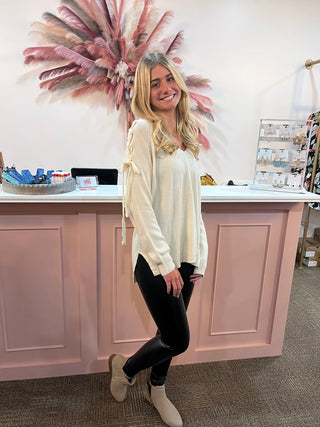Show Off The Shoulder Sweater - Trudy's Trendy Boutique