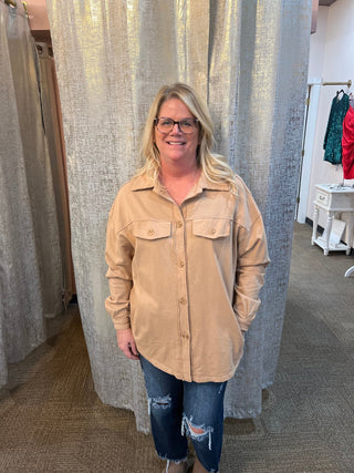 The Right Moment Shirt/Jacket - Trudy's Trendy Boutique