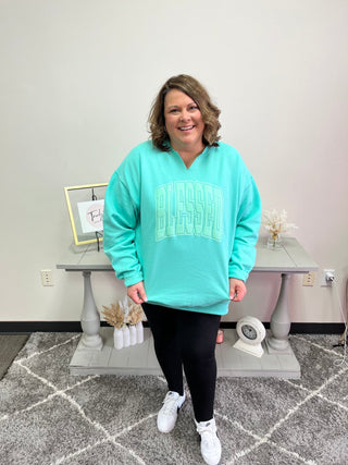 Blessed Puff Print - Trudy's Trendy Boutique