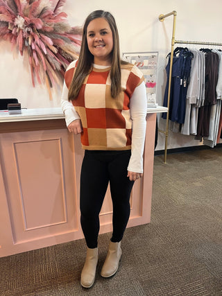 Confident Vibes Sweater Vest - Trudy's Trendy Boutique