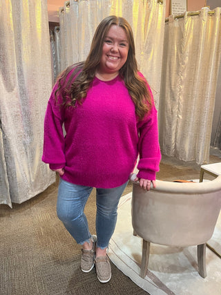 All the Pizzazz Sweater/Curvy - Trudy's Trendy Boutique