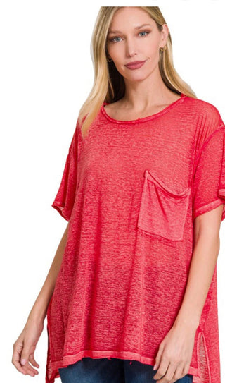 My Flow Round Neck Top - Trudy's Trendy Boutique