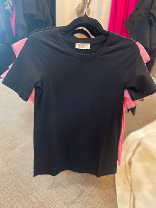 Cotton Crew Neck Tee/Black - Trudy's Trendy Boutique