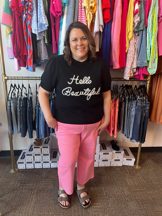 Judy Blue HW PINK Crop