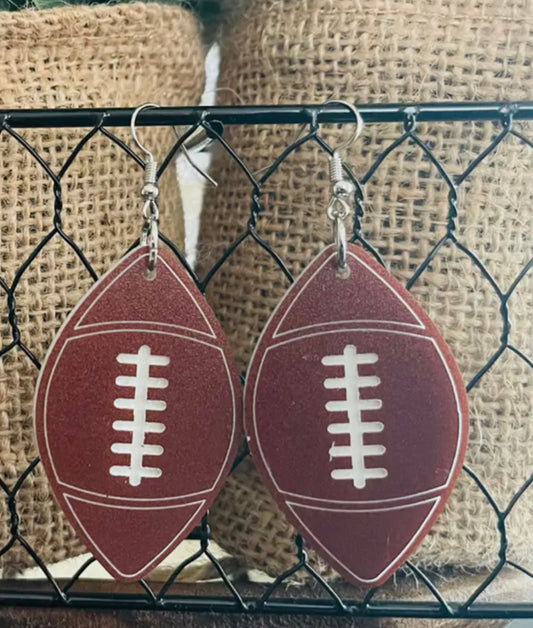 Grunge Football Earrings