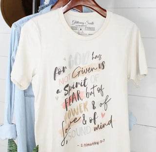 For God Does Not Give Us A Spirit Of Fear - Trudy's Trendy Boutique