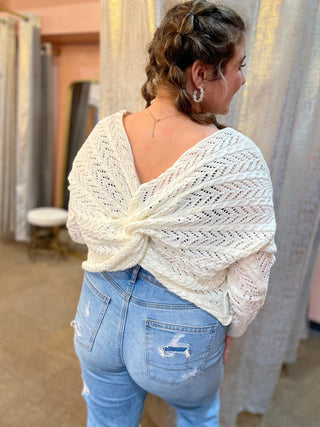Let's Twist Sweater - Trudy's Trendy Boutique