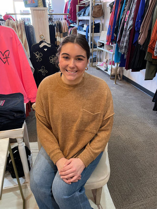 Cuddle Me TIght/Deep Camel - Trudy's Trendy Boutique