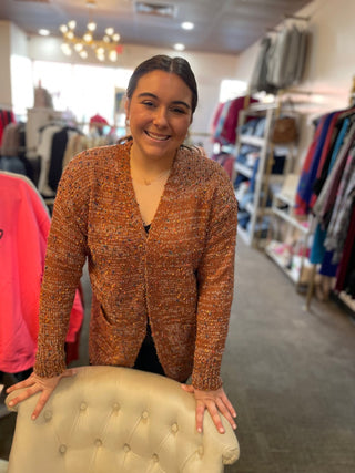 Miley Dot Cardigan Reg/Curvy - Trudy's Trendy Boutique