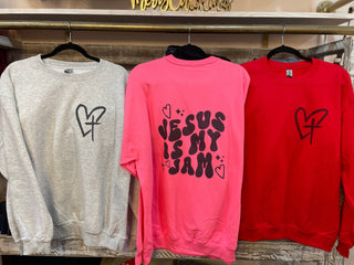 Jesus Is My Jam Crewneck - Trudy's Trendy Boutique