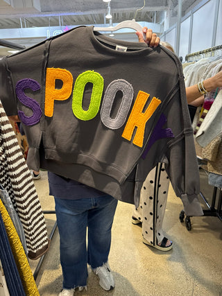 Spooky Chenille Halloween Sweatshirt