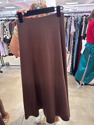 Celine Flared Knit Skirt
