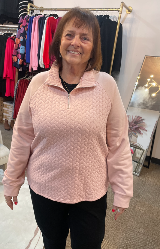 Jocelyn Textured Sweatshirt