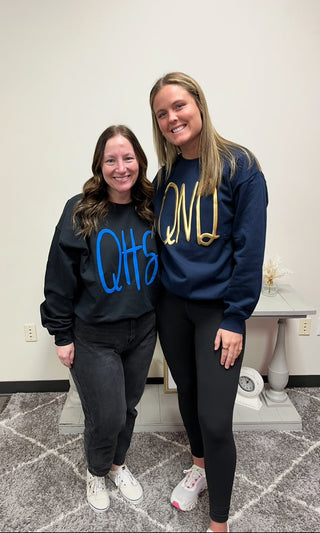 Jumbo Cursive Team Crewnecks
