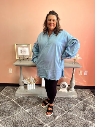 Denim Days Top - Trudy's Trendy Boutique
