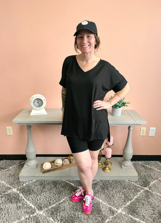 Lounge Around Bike Short Set/Regular/Curvy - Trudy's Trendy Boutique