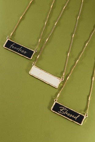 Bar Necklace - Trudy's Trendy Boutique