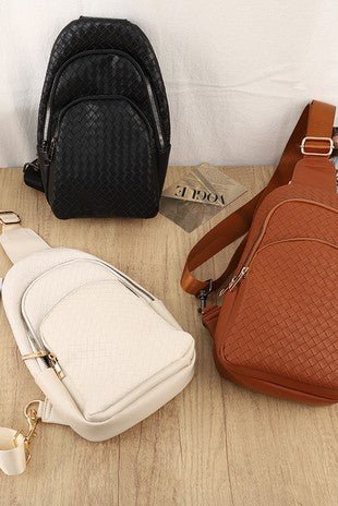 Braided Weave Sling Crossbody - Trudy's Trendy Boutique
