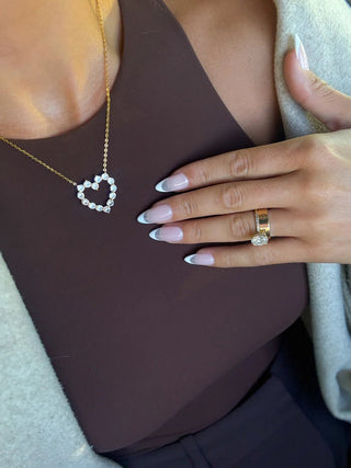 ChanSutt Diamond Heart Necklace - Trudy's Trendy Boutique