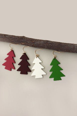 Simple Christmas Tree Earrings - Trudy's Trendy Boutique