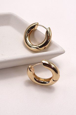 Classic Chunky Hoop Earrings