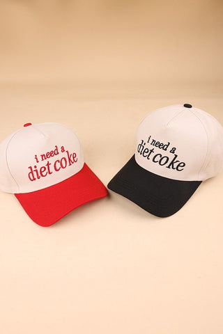 I Need A Diet Coke Hat - Trudy's Trendy Boutique
