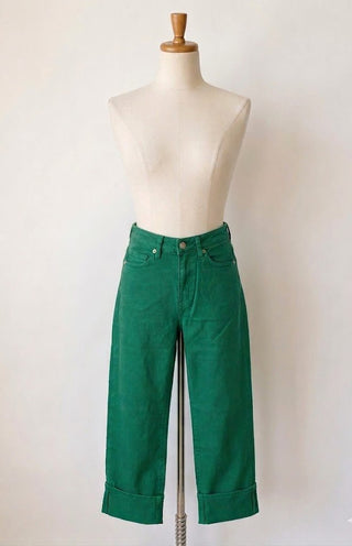 Mica HR Wide Crop Seaweed Green - Trudy's Trendy Boutique