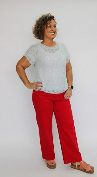 Mica HR Straight Leg Lava - Trudy's Trendy Boutique