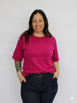 Essential Scuba 3/4 Sleeve Reg/Curvy - Trudy's Trendy Boutique