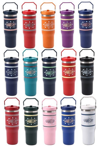 Game Day Flip Top Tumbler - Trudy's Trendy Boutique