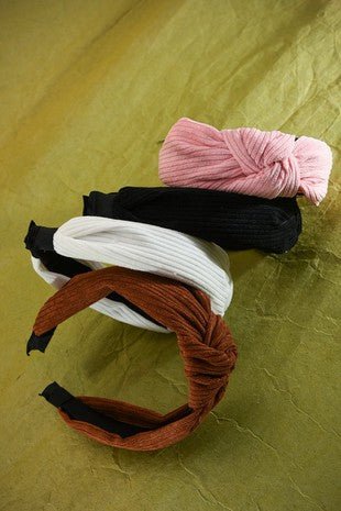 Knotted Corduroy Headband - Trudy's Trendy Boutique