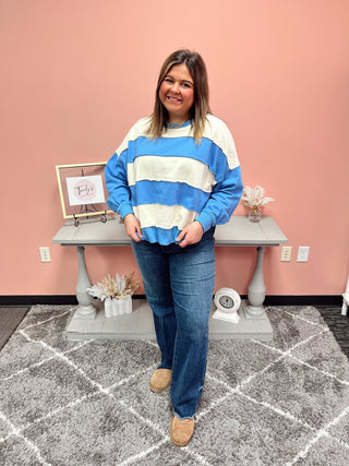 Walking the Line Sweatshirt - Trudy's Trendy Boutique