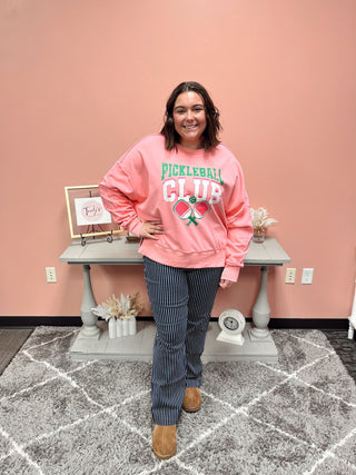Pickleball Pink Crewneck - Trudy's Trendy Boutique