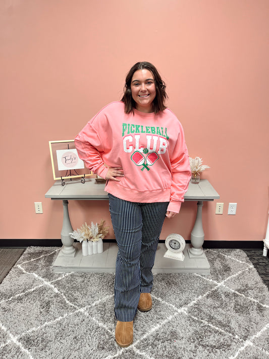 Pickleball Pink Crewneck