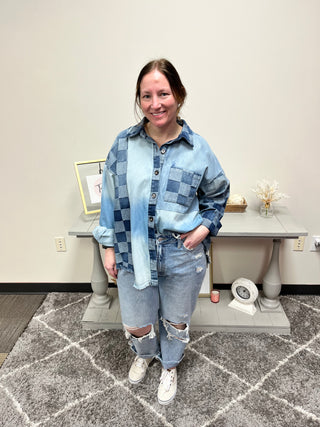 Radiate Positivity Denim Shirt