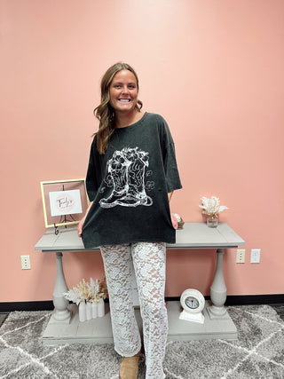 Boots Graphic Tee - Trudy's Trendy Boutique